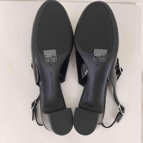 チャールズアンドキース CHARLES&KEITH ダブルストラップ スリングバックメリージェーンパンプス レディース 37