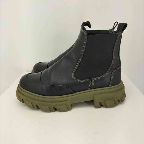 ガニー Ganni Calf Leather サイドゴアブーツ レディース 38