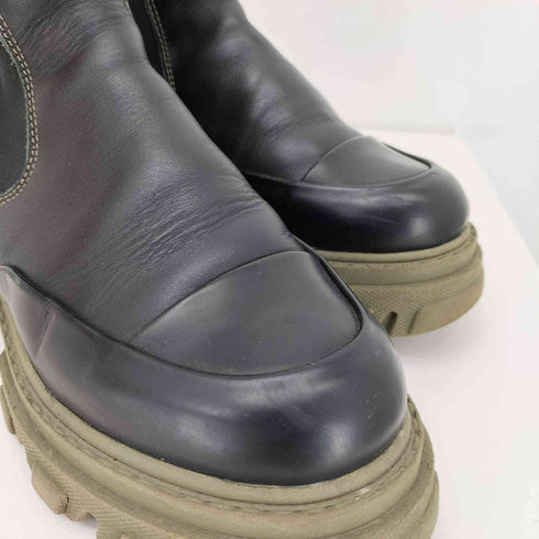 ガニー Ganni Calf Leather サイドゴアブーツ レディース 38