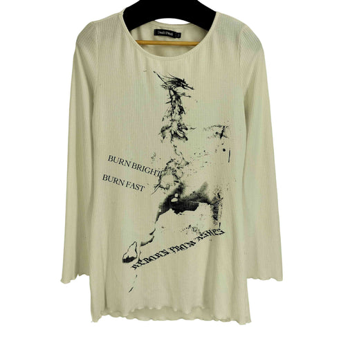 Double Punch プリント リブニット ミニワンピ Y2K レディース import:M