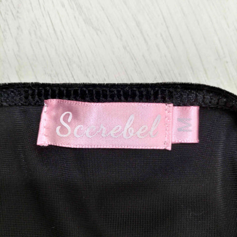 Scchebe ギャザーデザイン ベロア キャミワンピ レディース import:M