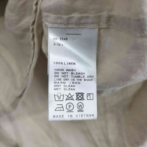 スピックアンドスパン Spick and Span L/S リネンシャツ レディース