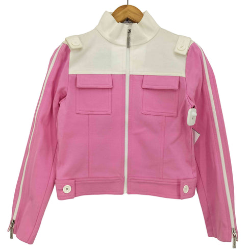 クレージュ courreges ツートン 袖ジップ ジップアップジャケット レディース JPN:38