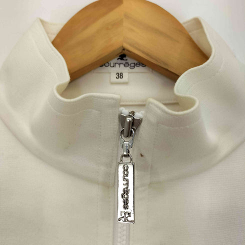 クレージュ courreges ツートン 袖ジップ ジップアップジャケット レディース JPN:38