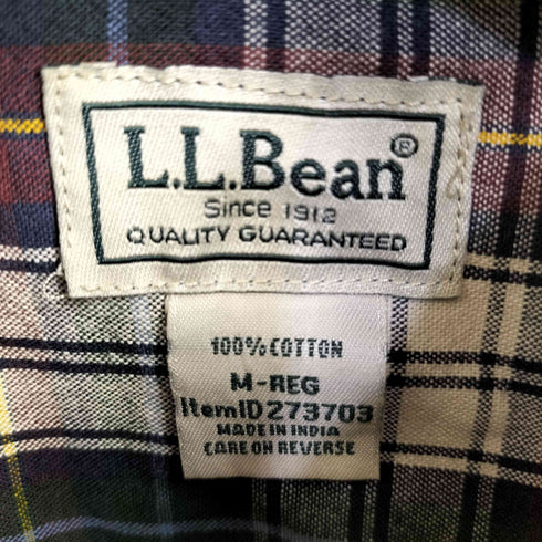 エルエルビーン L.L.Bean 00s ロングスリーブチェックシャツ メンズ import:M