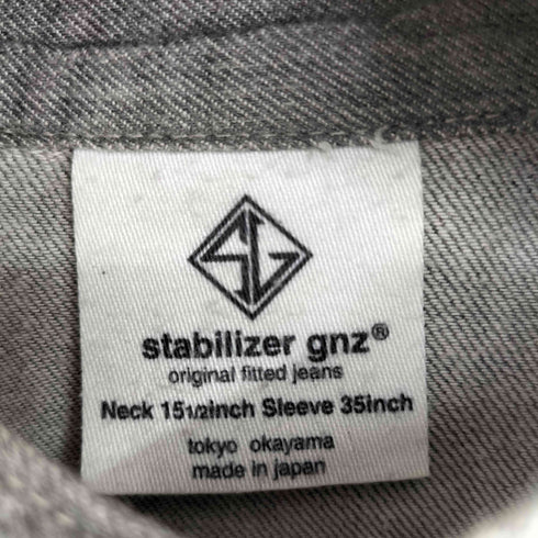 stabilizer gnz バンドカラープルオーバーシャツ メンズ