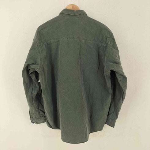 エルエルビーン L.L.Bean 90s 裏地チェック フラップ付きロングスリーブシャツ メンズ import:L
