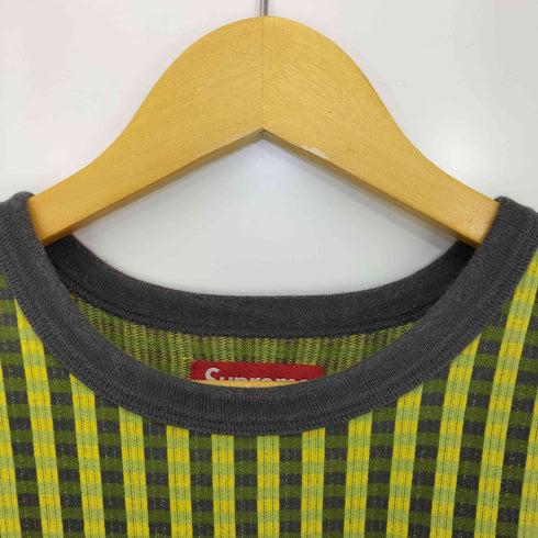 シュプリーム Supreme Grid Jaquard S/S TOP グリッド ジャガード ショートスリーブ トップ Tシャツ メンズ import:M