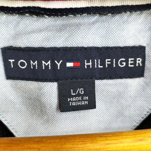 トミーヒルフィガー TOMMY HILFIGER ロゴ刺繍 スウェットカーディガン メンズ import:L