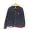 トミージーンズ tommy jeans ロゴ刺繍 スウェットカーディガン スナップボタン メンズ import:L