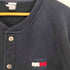 トミージーンズ tommy jeans ロゴ刺繍 スウェットカーディガン スナップボタン メンズ import:L