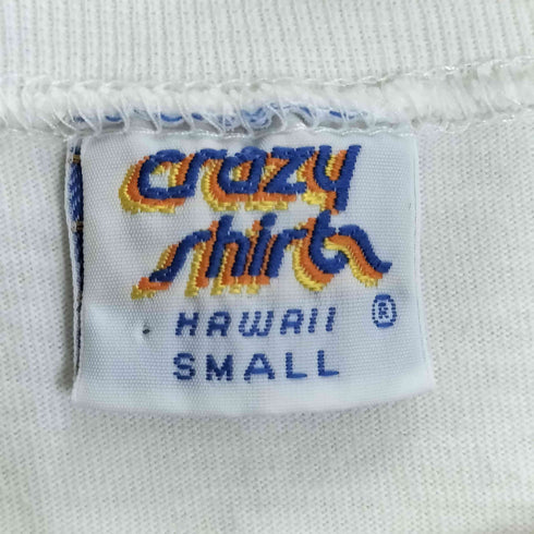 クレイジーシャツ CRAZY SHIRTS 90s 袖シングル 裾ダブルステッチ キャラクター 両面プリント Tシャツ メンズ import:S