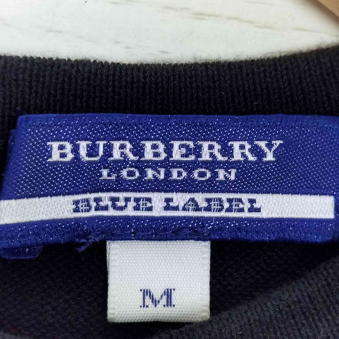 バーバリーブルーレーベル BURBERRY BLUE LABEL ロゴ刺繍 ニットベスト レディース import:M