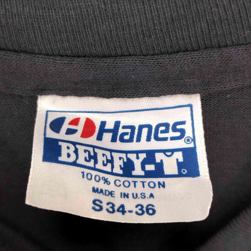 ヘインズ Hanes 80S USA製 SWEET CHARITY TOKYO 1983 プリント シングルステッチ S/S モックネック Tシャツ メンズ import:S