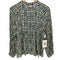 コントワーデコトニエ COMPTOIR DES COTONNIERS 千鳥格子 L/S レーヨン ブラウス レディース import:L