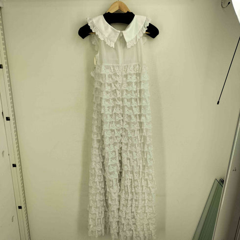 SHORTY IDE レース フリル ノースリーブ ティアードワンピース レディース JPN:S
