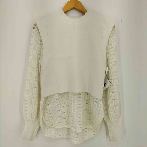 アメリ AMERI LAYERED OVER SHOULDER KNIT レディース FREE