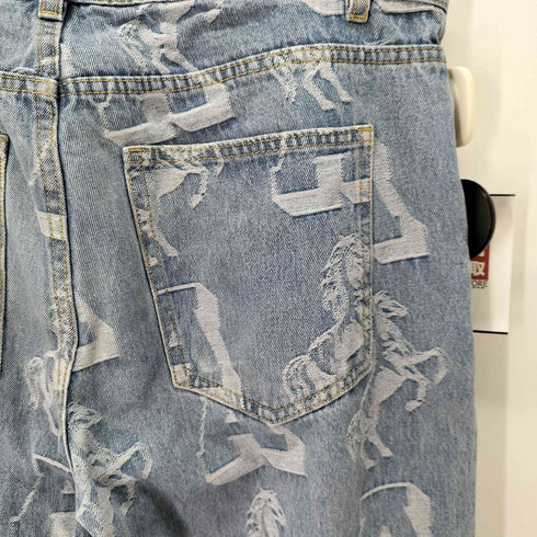 アフューグッドキッズ A FEW GOOD KIDS ロゴ刺繍デニムパンツ メンズ JPN:M