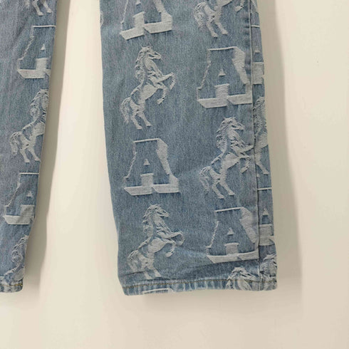 アフューグッドキッズ A FEW GOOD KIDS ロゴ刺繍デニムパンツ メンズ JPN:M