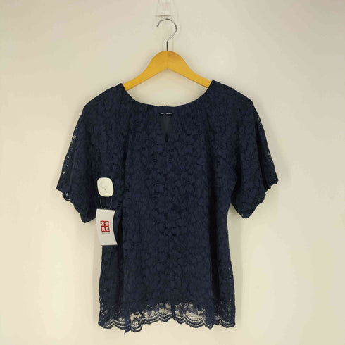 ブルーレーベルクレストブリッジ BLUE LABEL CRESTBRIDGE 花柄 レース プルオーバーブラウス レディース 38