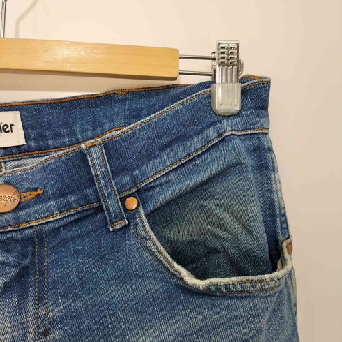 ラングラー Wrangler ロゴ革パッチ ジップフライ デニム パンツ メンズ W32 L32