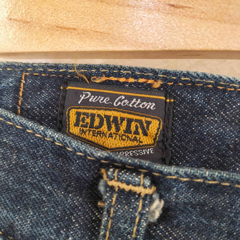 エドウィン EDWIN 1463-11 黒タグ ストレートデニムパンツ メンズ US:34-35