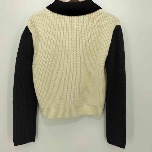 ザラ ZARA コントラスト アクリル ニット カーディガン レディース import:S