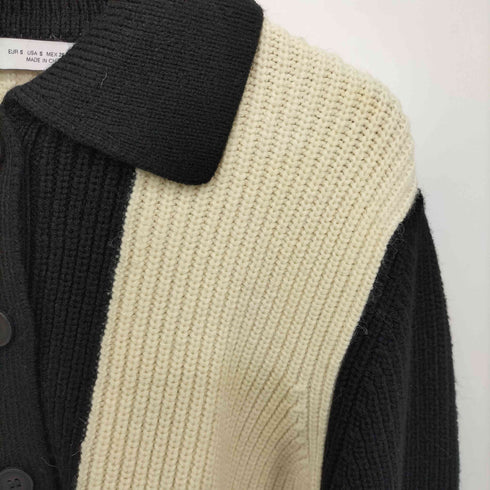 ザラ ZARA コントラスト アクリル ニット カーディガン レディース import:S