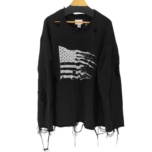 KAMIYA ダメージ加工 USA ニット / DESTROYED KNIT LST メンズ JPN:L