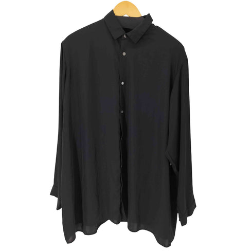 utusiyo L/S オーバーサイズドレープシャツ メンズ