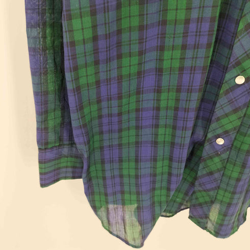 RANCHER WESTERN WEAR フラップポケット チェック ウエスタンシャツ メンズ TALL MAN MED
