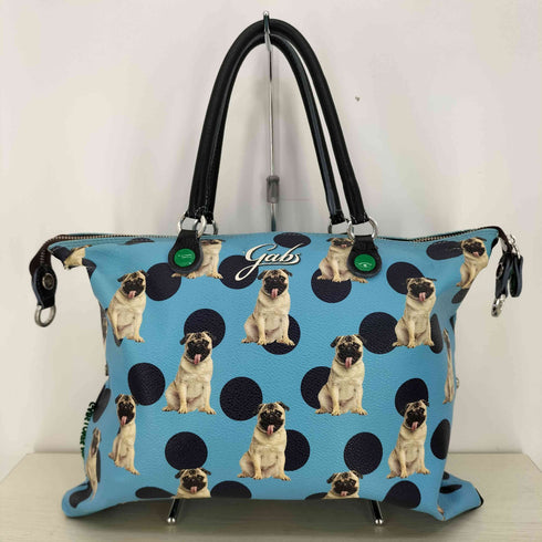 Gabs GABS LOVES ANIMALS パグ 水玉レザー トートバッグ レディース