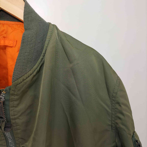 アルファインダストリーズ ALPHA INDUSTRIES USA製 MA1リバーシブル フライトジャケット メンズ L