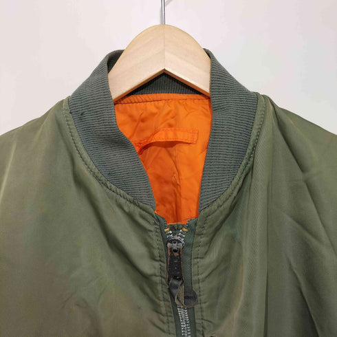アルファインダストリーズ ALPHA INDUSTRIES USA製 MA1リバーシブル フライトジャケット メンズ L