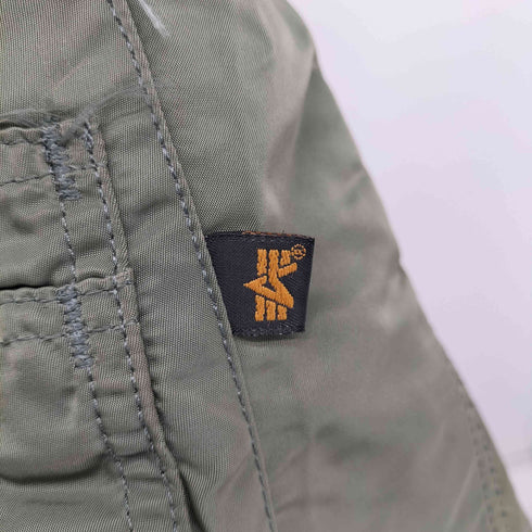 アルファインダストリーズ ALPHA INDUSTRIES USA製 MA1リバーシブル フライトジャケット メンズ L