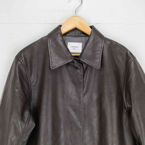 アメリヴィンテージ Ameri VINTAGE CRASH FAKE LEATHER COAT レディース JPN:S