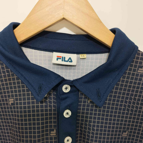 フィラ FILA 総柄ポロシャツ メンズ LL