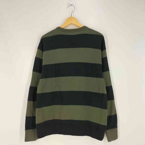 ナイキスケートボーディング NIKE SB Striped Skate Sports Crew-neck ロゴ刺繍 ボーダー クルーネックスウェット メンズ import:XL