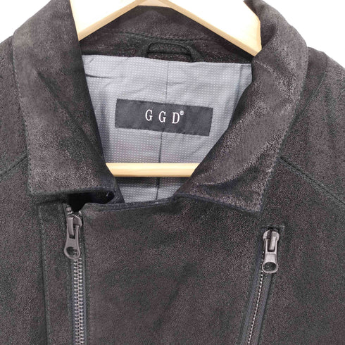 ジージーディー GGD ピッグレザー ダブル ライダース ジャケット メンズ 3