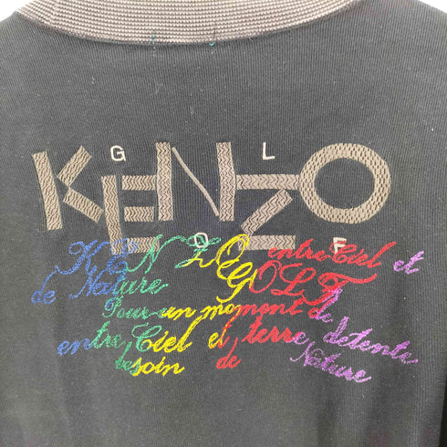ケンゾーゴルフ KENZO GOLF コットン リブ切替 ロゴ刺繍 背面ステッチデザイン L/S プルオーバー スウェット メンズ JPN:4