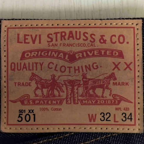 リーバイスヴィンテージクロージング Levis Vintage Clothing 1966 501 ORGANIC RIGID 66モデル 501XX 66501-0146 オーガニックリジット デニムパンツ メンズ W32/L34