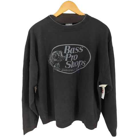 バスプロショップス BASS PRO SHOPS USA製 フェイクレイヤード クルーネックスウェット メンズ