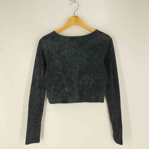 スライ SLY AGING LOGO RIB TOPS エイジング ロゴ リブ トップス レディース FREE
