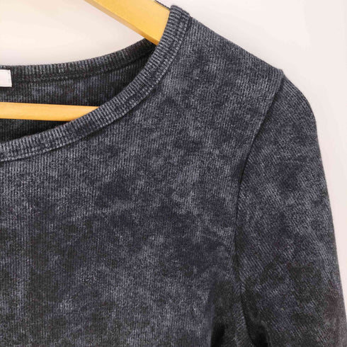 スライ SLY AGING LOGO RIB TOPS エイジング ロゴ リブ トップス レディース FREE