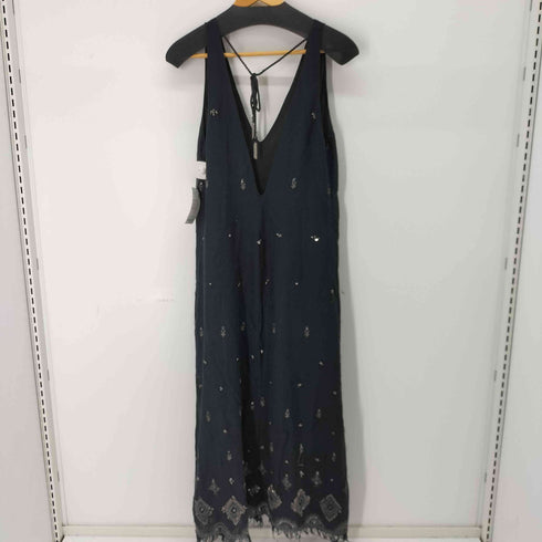 ザラ ZARA EMBROIDERED MIDI DRESS レディース