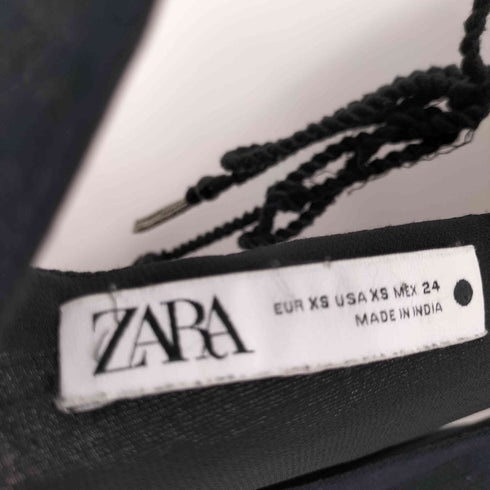 ザラ ZARA EMBROIDERED MIDI DRESS レディース