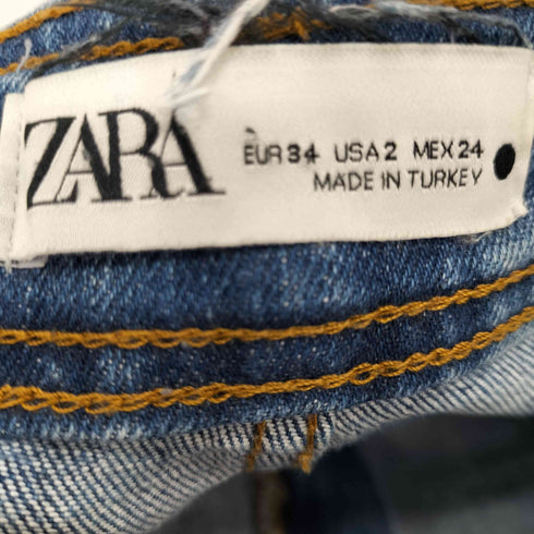 ザラ ZARA インディゴワイドパンツ レディース US:24