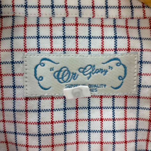 オアグローリー OR GLORY ボタンダウンチェックシャツ メンズ JPN:M