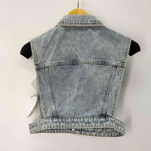 アーバン レヴィヴォ URBAN REVIVO デザインデニムベスト レディース EUR:40