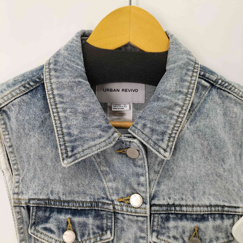 アーバン レヴィヴォ URBAN REVIVO デザインデニムベスト レディース EUR:40
